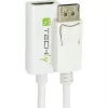 Techly DisplayPort 1.2 Male / HDMI Female Adapter 15cm White IADAP DP-HDMIF2