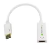 Techly DisplayPort 1.2 Male / HDMI Female Adapter 15cm White IADAP DP-HDMIF2
