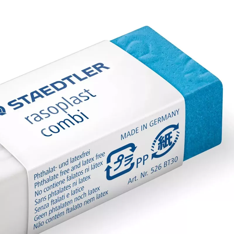 Eraser Staedtler rasoplast combi 526 BT, white, 43×19×13 mm, 1 pc