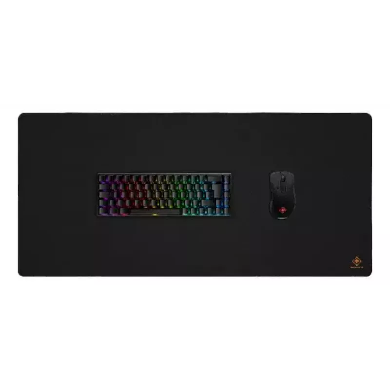 Mousepad DELTACO DMP450 XL gaming mouse pad, 900×400×4 mm, stitched edges, black