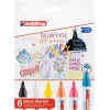 Glass marker Edding 95 6 pc(s) Bullet tip Black Blue Orange Pink White Yellow