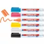 Glass marker Edding 95 6 pc(s) Bullet tip Black Blue Orange Pink White Yellow