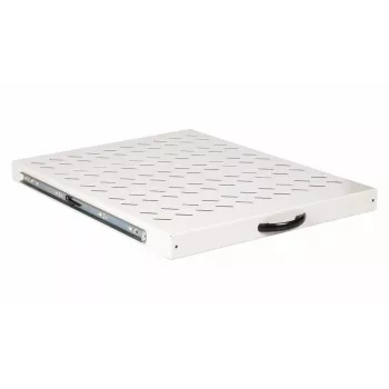 Sliding rack shelf EQUIP 19 inch, 1U, 800 mm depth, light grey