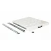 Sliding rack shelf EQUIP 19 inch, 1U, 800 mm depth, light grey