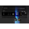 ATEN True 4K DP/HDMI Optical KVM 10km, Transmitter & receiver, Wired, 10000 m, 4096 x 2160 pixels, Black, Metal