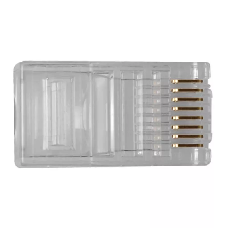ACT RJ45 (8P/8C) modulaire connector for round cable with stranded conductors
