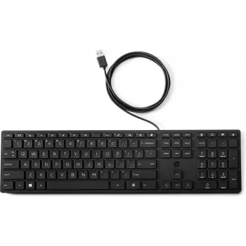 Keyboard HP Wired Desktop 320K — Full-size USB, membrane, black