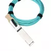 Fiber optic AOC cable BlueOptics BO070703W10M-BO QSFP56–QSFP56, 10 m, cyan