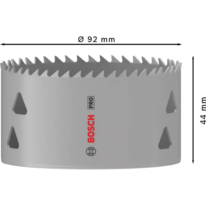 Hole Saw Bosch PRO Multi Material 44/92 mm — Single piece for drill, drywall, metal, plastic, softwood