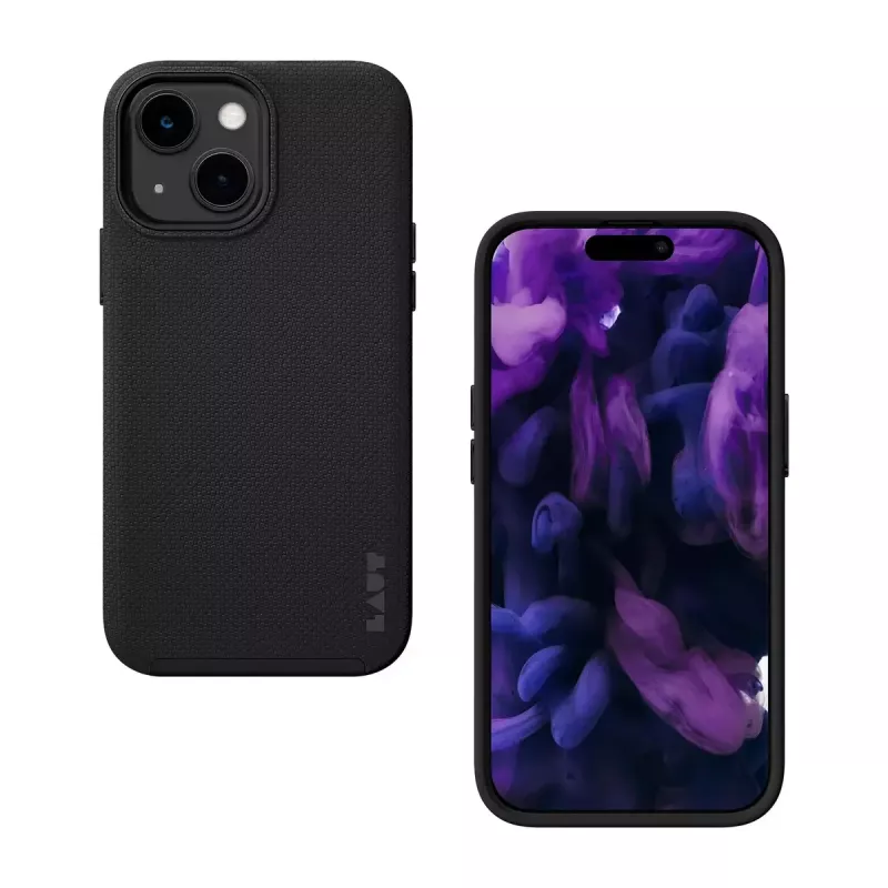 Protective cover LAUT SHIELD for iPhone 15 (6.1 inch, black) — case for Apple iPhone 15