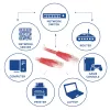 ACT Red 0.5 meter U/UTP CAT6 patch cable with RJ45 connectors