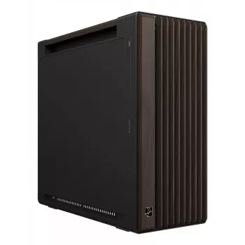 PC Case ASUS ProArt PA602 Wood Edition Midi Tower — Black & Wood, supports ATX/EATX, 2x200mm front, 1x140mm rear