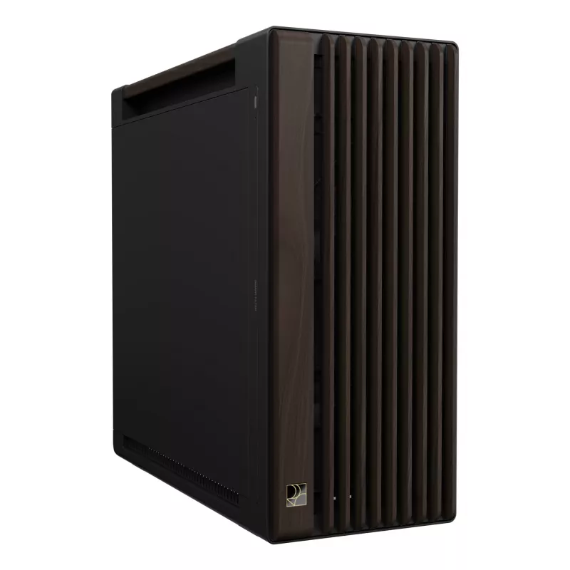 PC Case ASUS ProArt PA602 Wood Edition Midi Tower — Black & Wood, supports ATX/EATX, 2x200mm front, 1x140mm rear