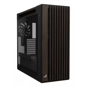 ASUS ProArt PA602 Wood Edition Modern Black - Tempered Glass Panel Midi Tower Black, Wood