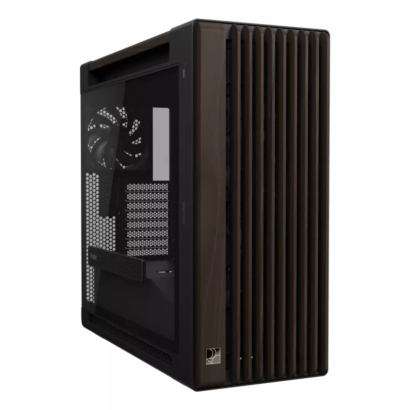 ASUS ProArt PA602 Wood Edition Modern Black - Tempered Glass Panel Midi Tower Black, Wood