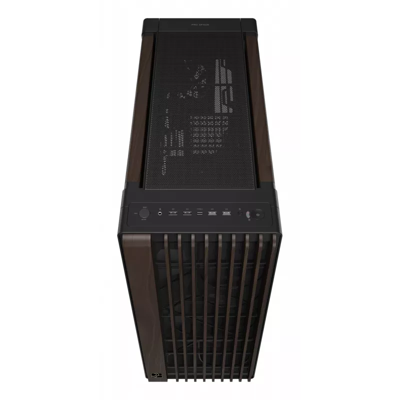 ASUS ProArt PA602 Wood Edition Modern Black - Tempered Glass Panel Midi Tower Black, Wood
