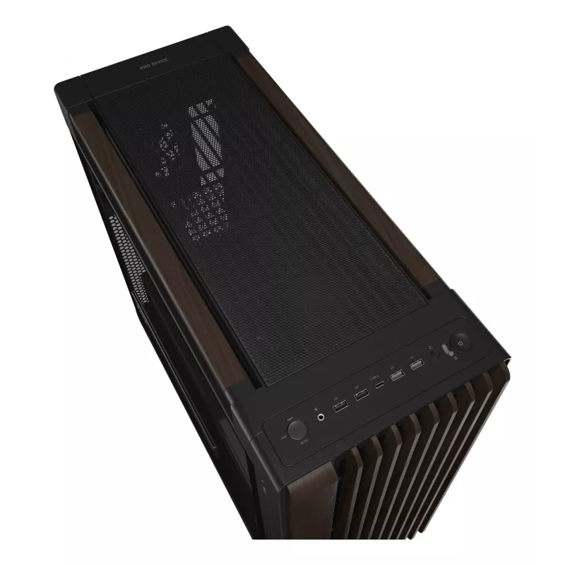 ASUS ProArt PA602 Wood Edition Modern Black - Tempered Glass Panel Midi Tower Black, Wood