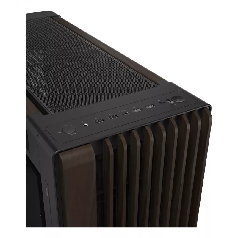 ASUS ProArt PA602 Wood Edition Modern Black - Tempered Glass Panel Midi Tower Black, Wood