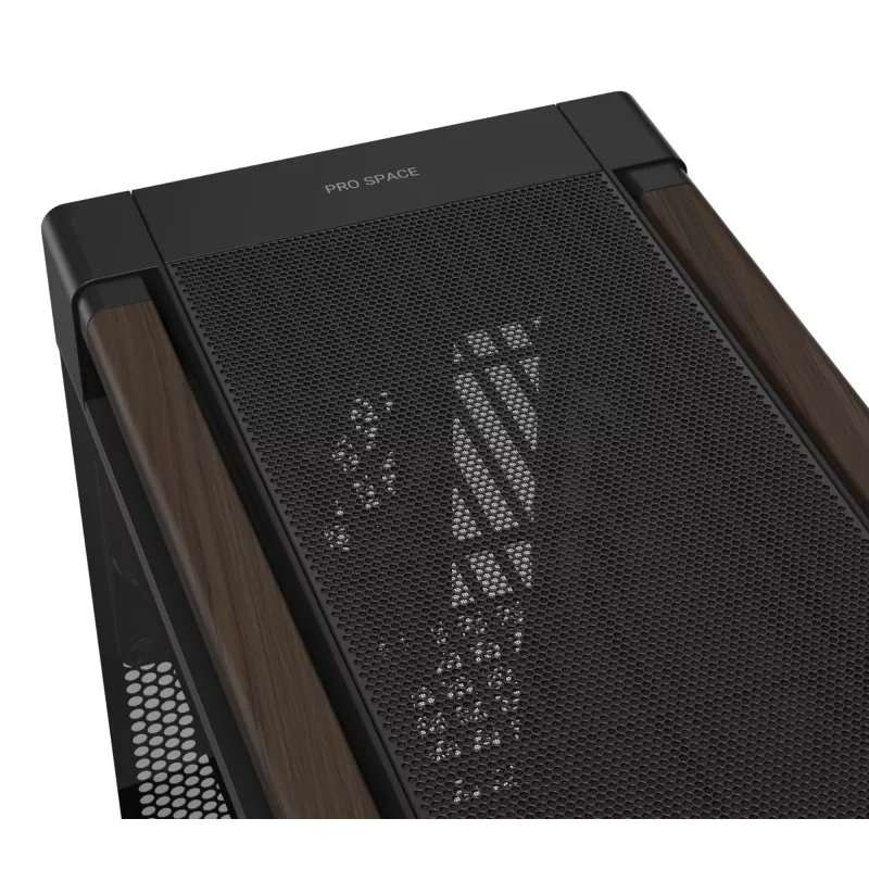 ASUS ProArt PA602 Wood Edition Modern Black - Tempered Glass Panel Midi Tower Black, Wood