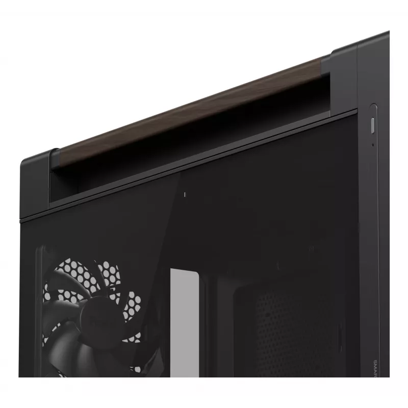 ASUS ProArt PA602 Wood Edition Modern Black - Tempered Glass Panel Midi Tower Black, Wood