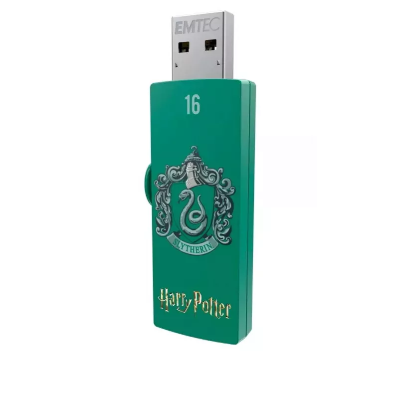 USB flash drive EMTEC M730 Slytherin 16 GB, USB Type-A 2.0, slide form, green