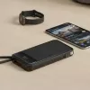 Powerbank MediaRange MRMA753 10,000 mAh LiPo with integrated cables, LC-display, USB-C PD & Quick Charge, black
