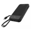 Powerbank MediaRange MRMA753 10,000 mAh LiPo with integrated cables, LC-display, USB-C PD & Quick Charge, black