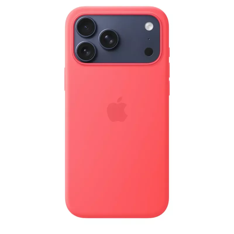 Protective Silicone Case with MagSafe for Apple iPhone 17 Pro Max — Bright Guava (Red), fits 6.9 inch