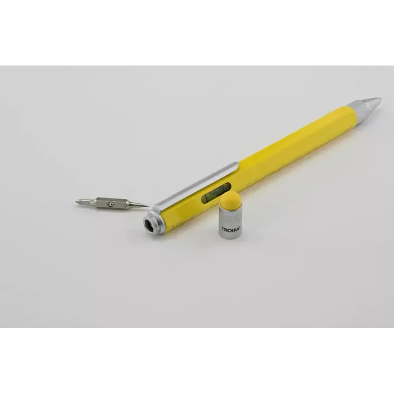 Technical pen set TROIKA PIP20/YE Silver Yellow Black