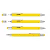 Technical pen set TROIKA PIP20/YE Silver Yellow Black