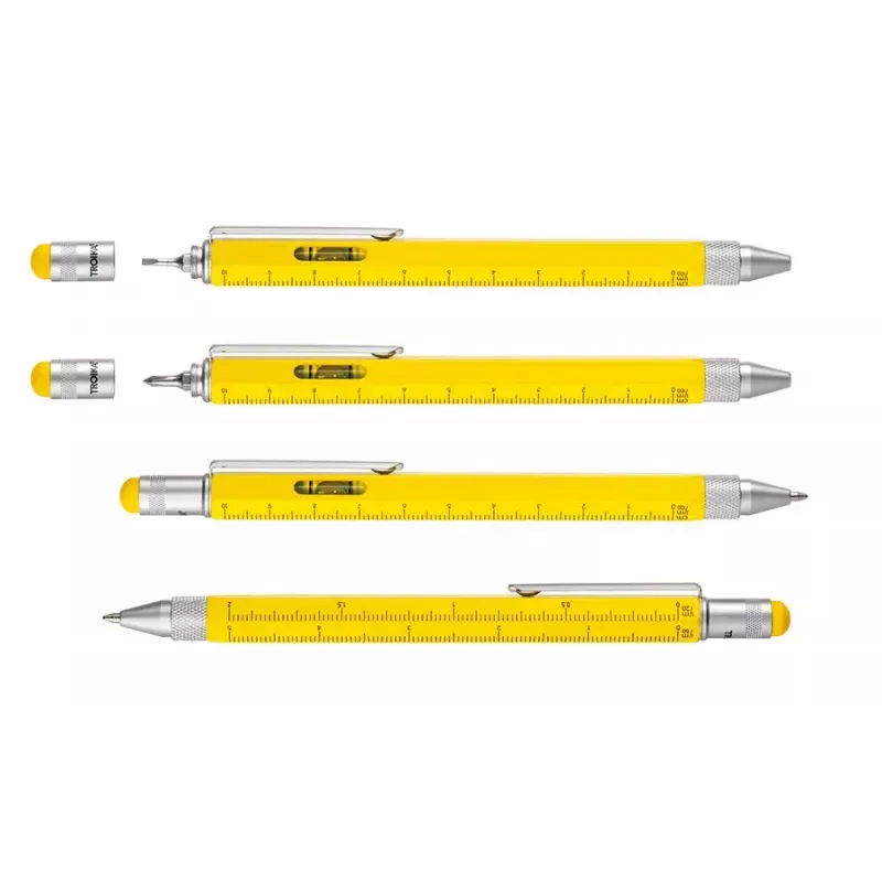 Technical pen set TROIKA PIP20/YE Silver Yellow Black