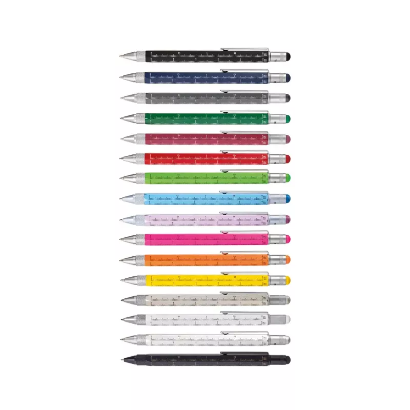 Technical pen set TROIKA PIP20/YE Silver Yellow Black