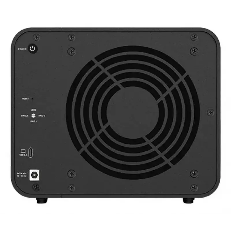 TerraMaster D8 HYBRID disk array Desktop Black 4-bay HDD SSD
