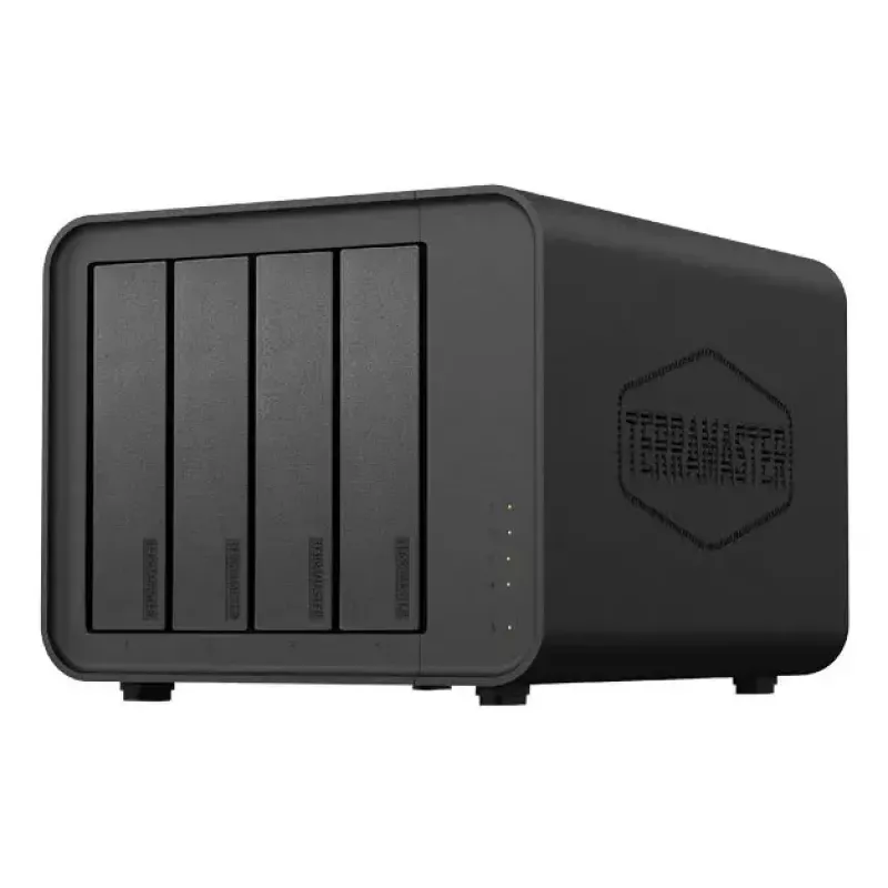 TerraMaster D8 HYBRID disk array Desktop Black 4-bay HDD SSD
