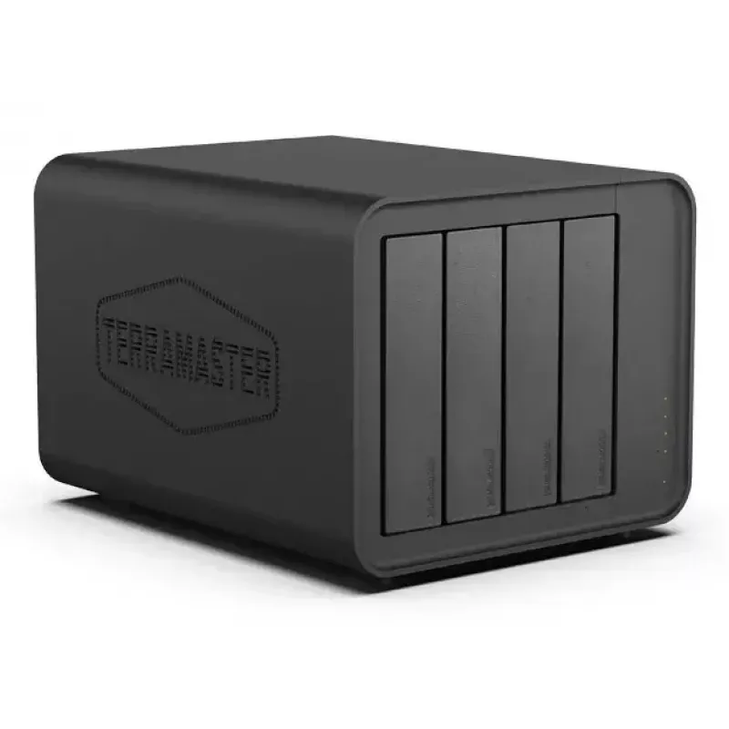 TerraMaster D8 HYBRID disk array Desktop Black 4-bay HDD SSD