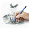 Pencil Staedtler 100J 2B, blue lacquer, 5.3 mm lead, 1 pc