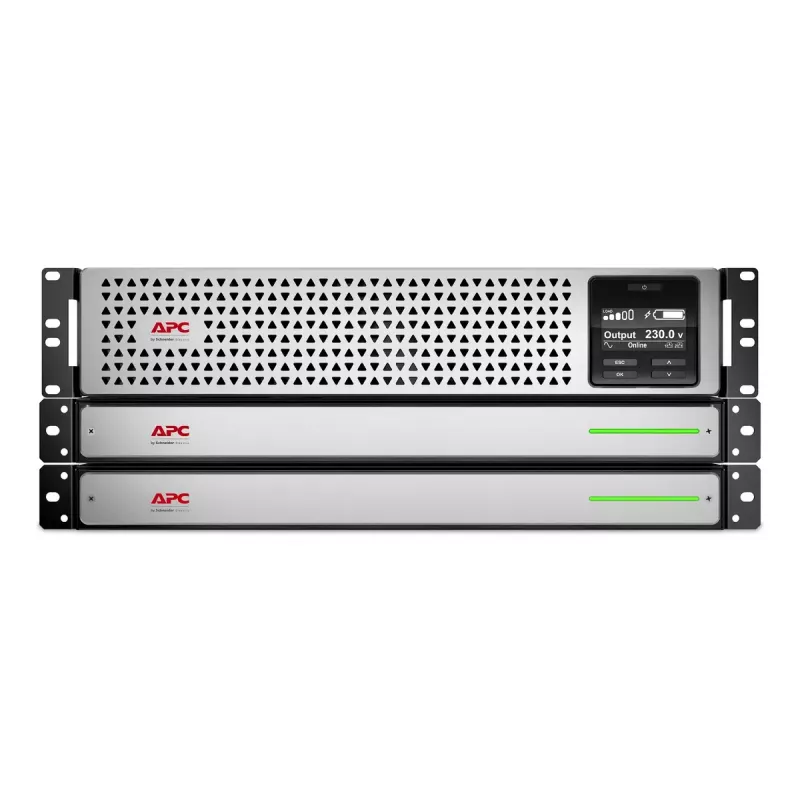APC Smart-UPS On-Line, 1500VA, Rackmount 2U, 230V, 8x C13 IEC outlets, Network Card, W/ rail kit, Used W/O Lithium-ion external battery