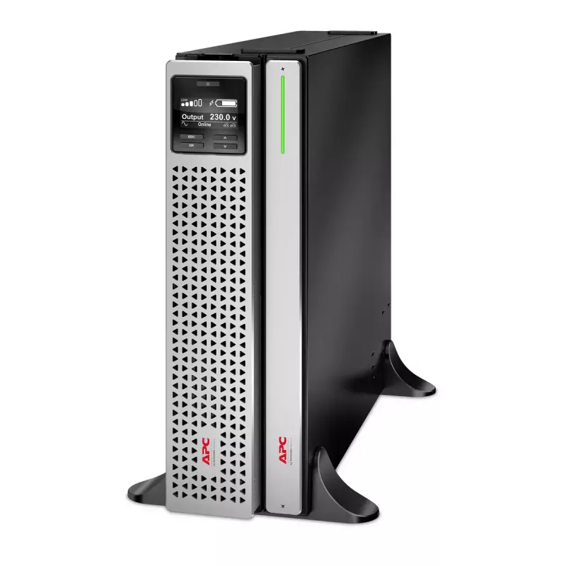 APC Smart-UPS On-Line, 1500VA, Rackmount 2U, 230V, 8x C13 IEC outlets, Network Card, W/ rail kit, Used W/O Lithium-ion external battery