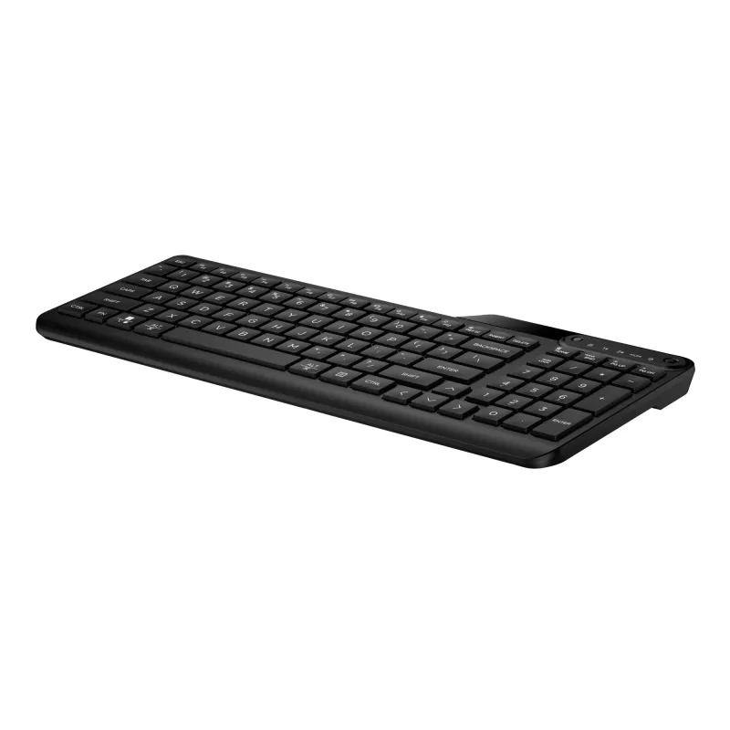 Wireless full-size keyboard HP 475 — Dual‑mode RF Wireless + Bluetooth, membrane, black