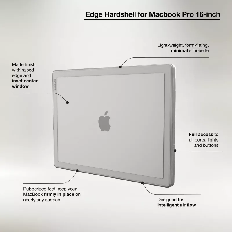 Incase Edge Hardshell Case with Makrolon® for 16-inch MacBook Pro (M1-M4, 2021-2024)