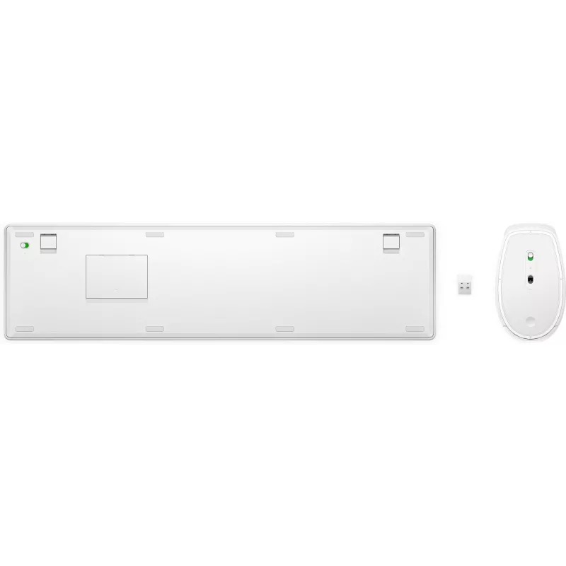 HP 650 Wireless Keyboard and Mouse Combo Full-size Membrane White