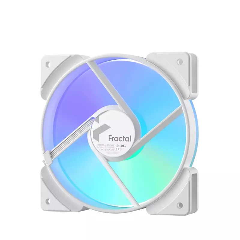 Fan Fractal Design Prisma AL-12 PWM 12 cm White 500-2000 RPM