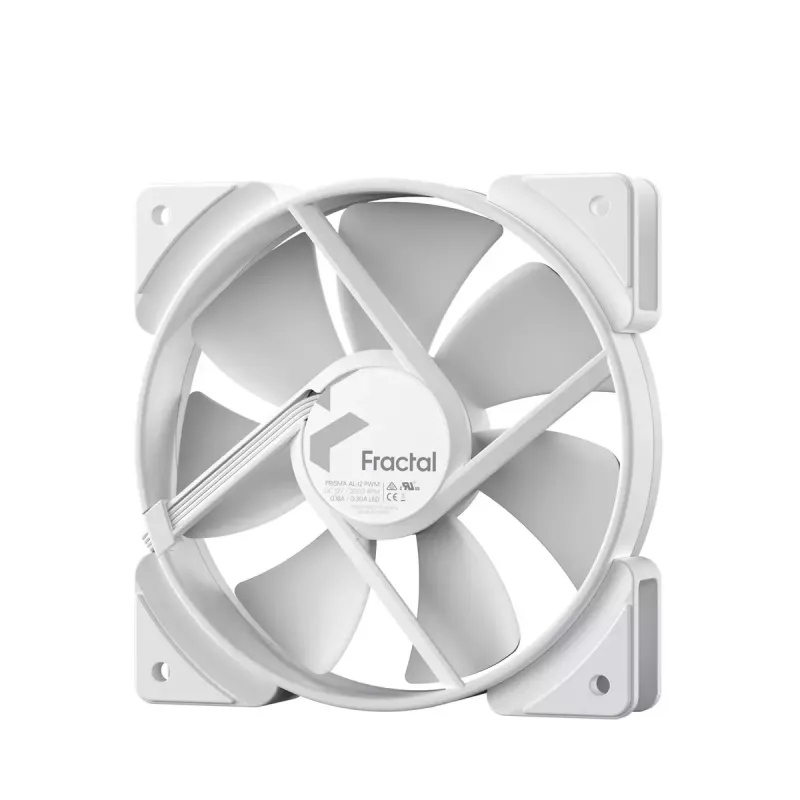 Fan Fractal Design Prisma AL-12 PWM 12 cm White 500-2000 RPM