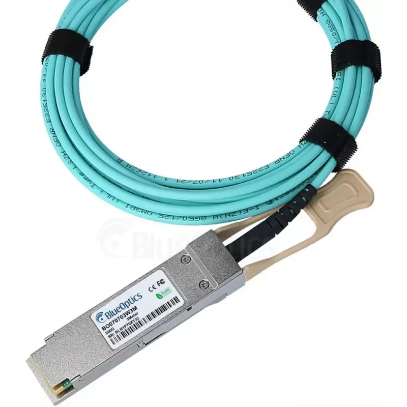 Fiber optic InfiniBand cable BlueOptics P06153-B23-BO QSFP56 to QSFP56 10 m Orange