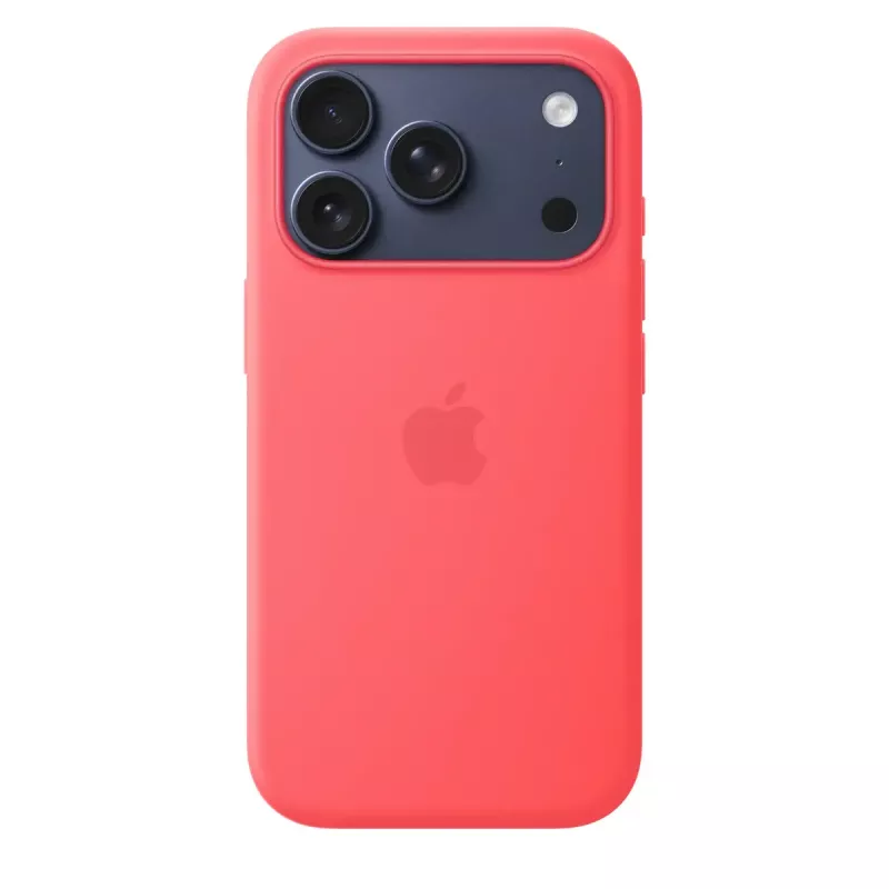 Silicone Case with MagSafe for Apple iPhone 17 Pro — Bright Guava (Red) — Cover, fits 16 cm (6.3 inch)