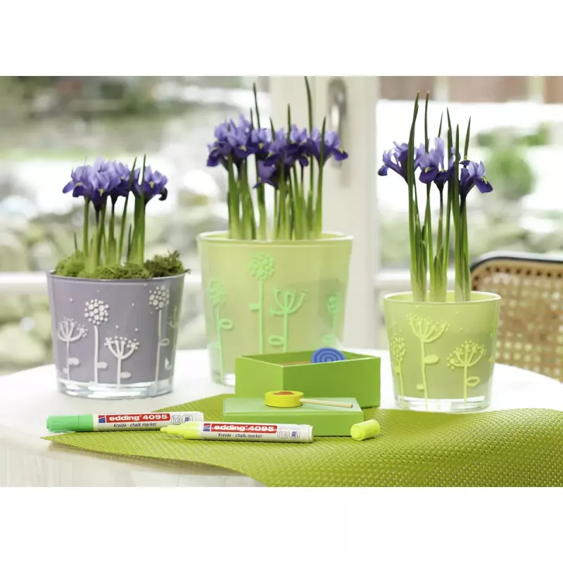 Chalk Marker Edding 4095 White 10 pc(s)