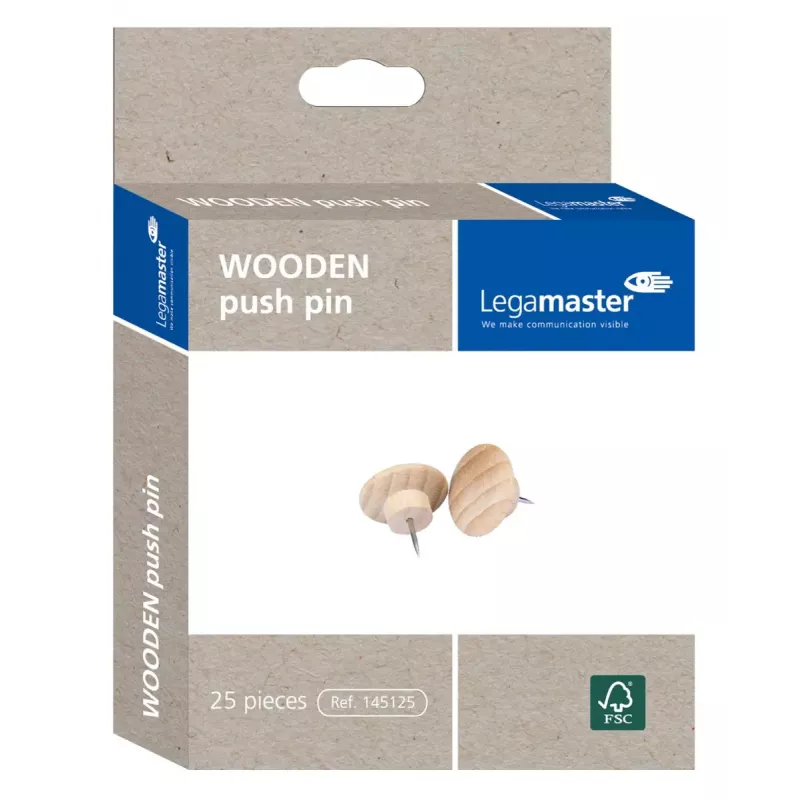 Push Pin Legamaster WOODEN 25pcs