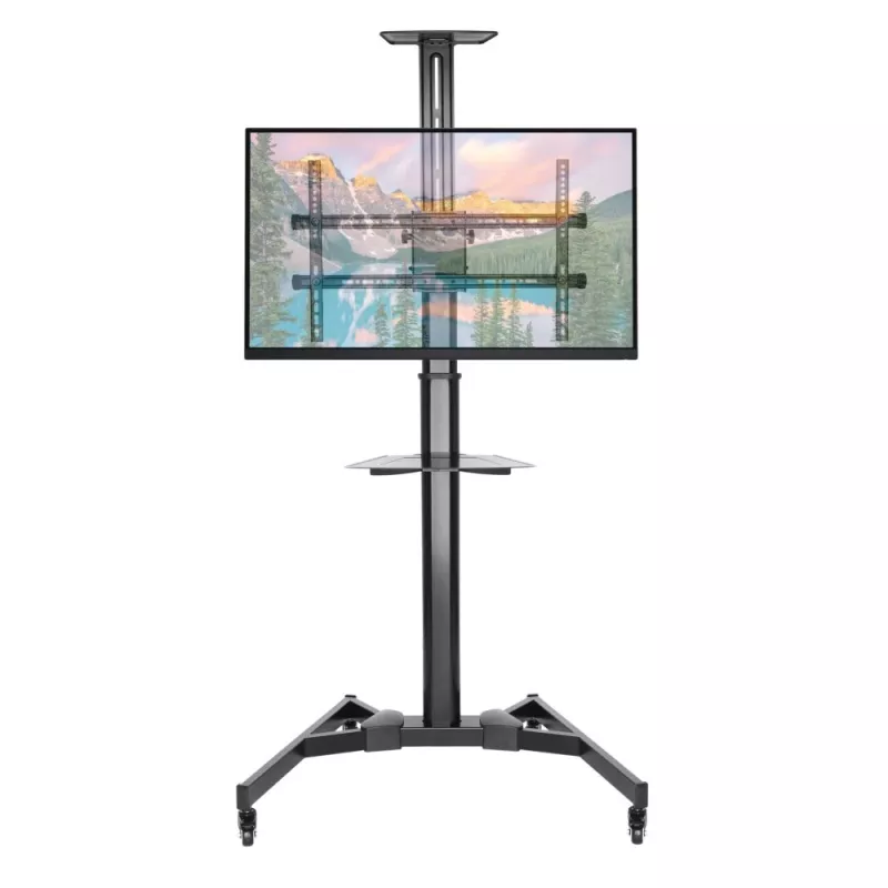 Techly ICA-TR46 multimedia cart/stand Black Flat panel