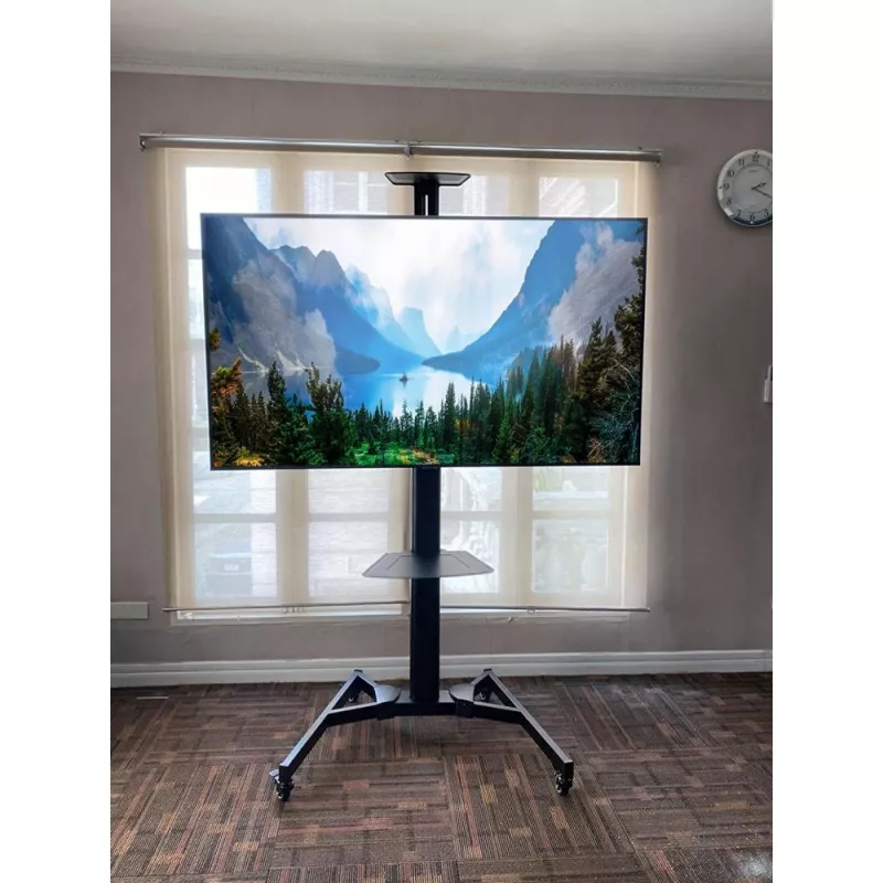 Techly ICA-TR46 multimedia cart/stand Black Flat panel