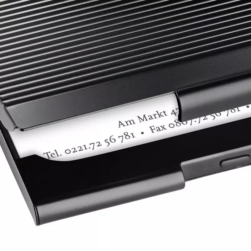 Business Card Holder Sigel VZ134 Metal Black